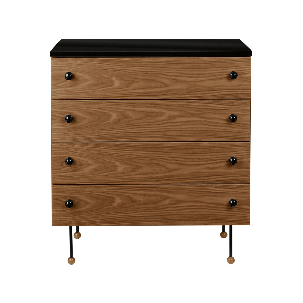 GUBI 62 Dresser ladekast american walnut, 4 lades