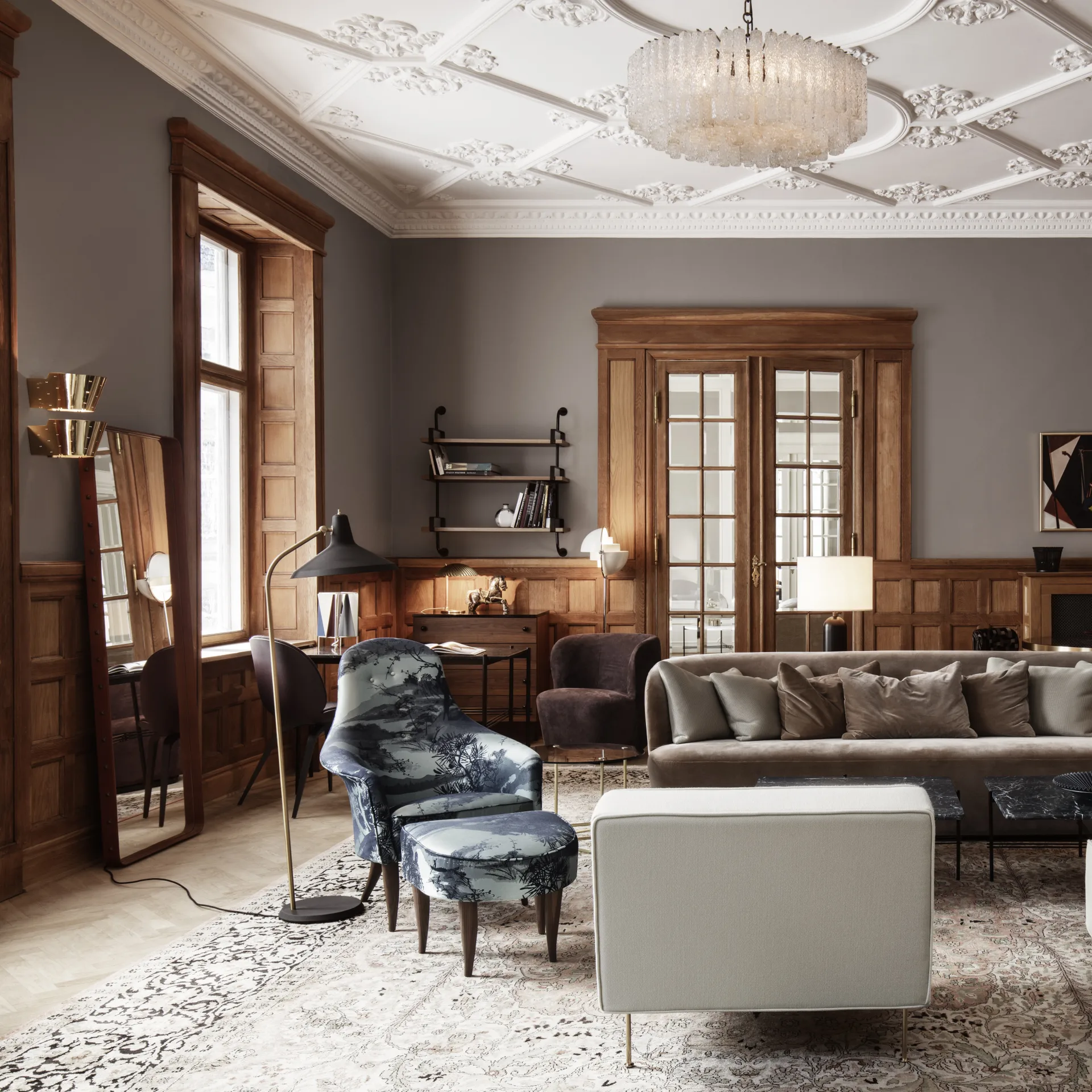 9464 muurlamp, Messing GUBI