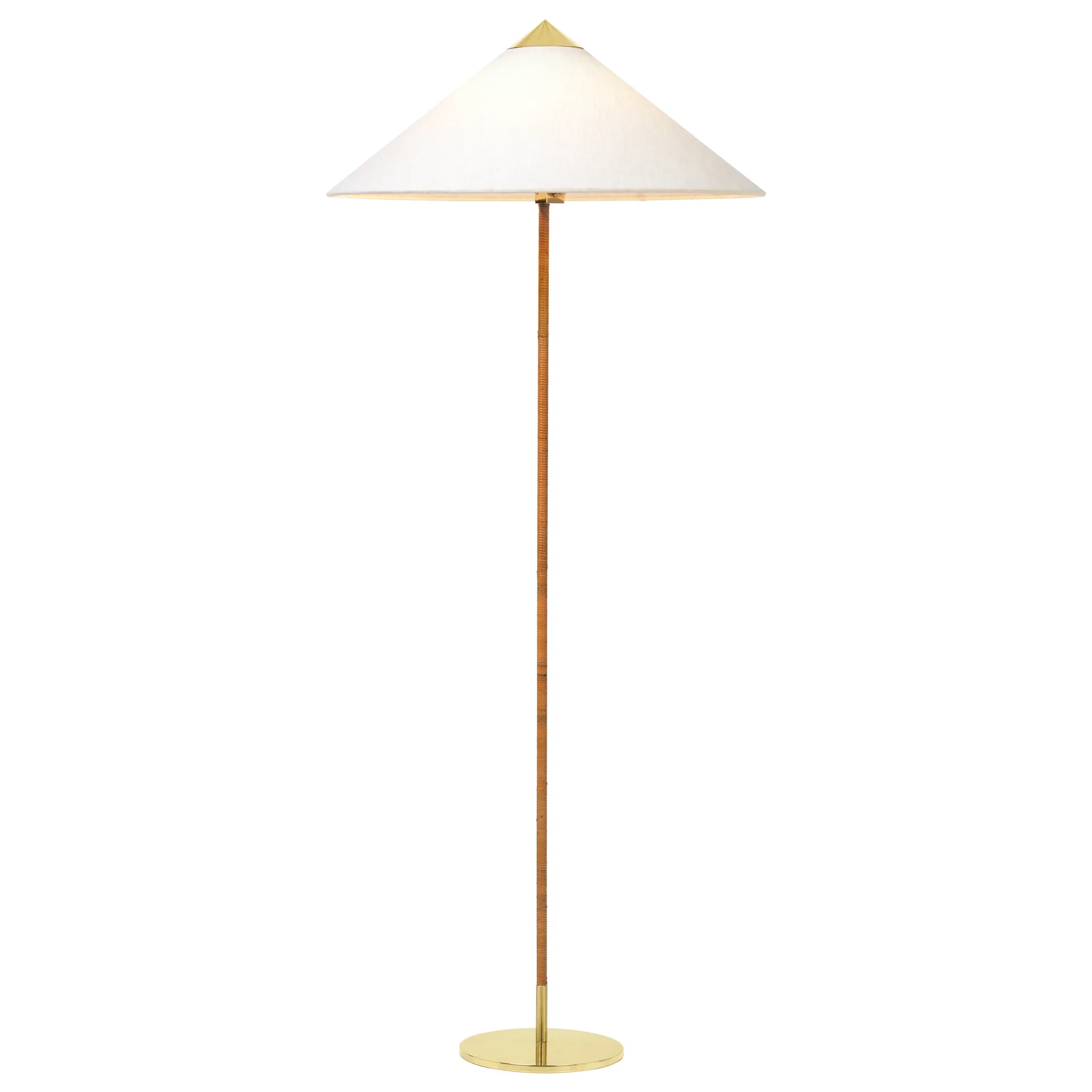 9602 vloerlamp, Messing-canvas GUBI