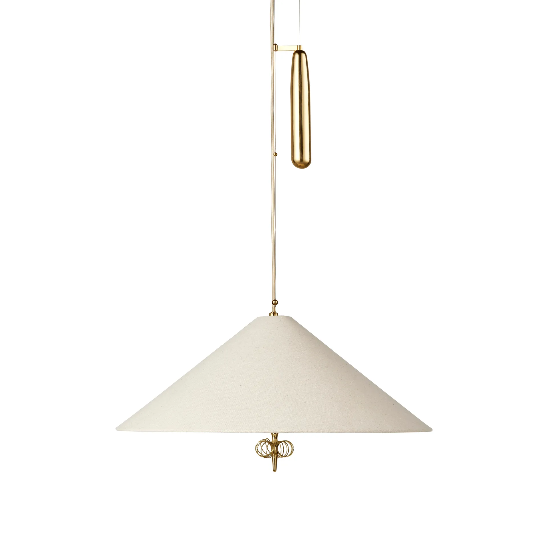 A1967 plafondlamp, Canvas-messing GUBI