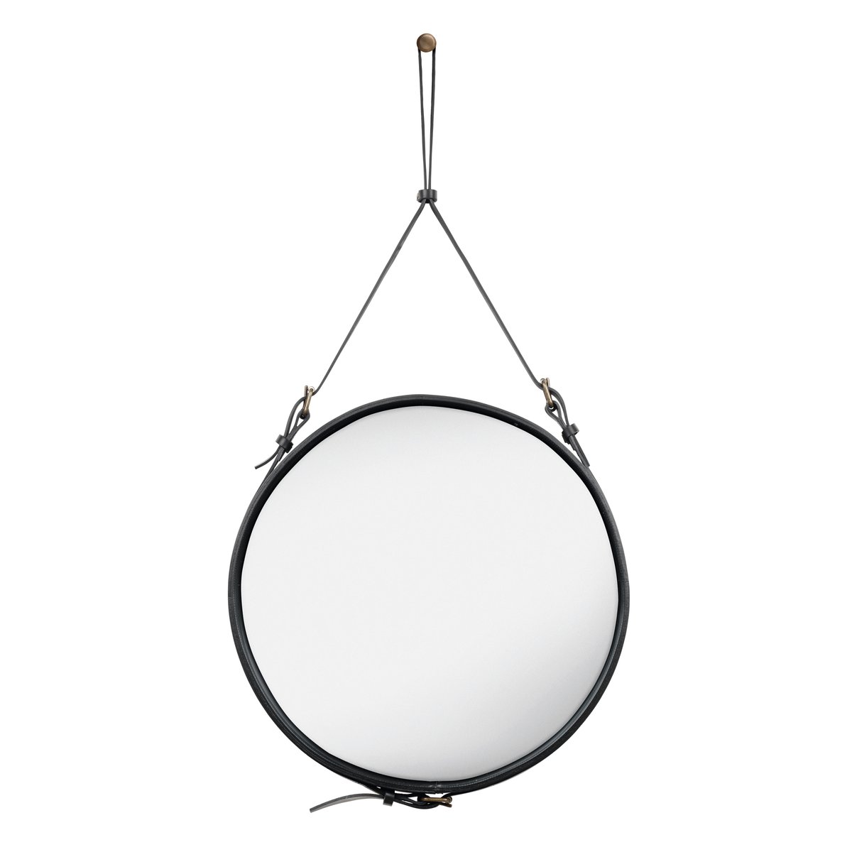 GUBI Adnet Circulaire spiegel M zwart | Scandinavisch Interieur | Ronde spiegels | Zilverkleurig