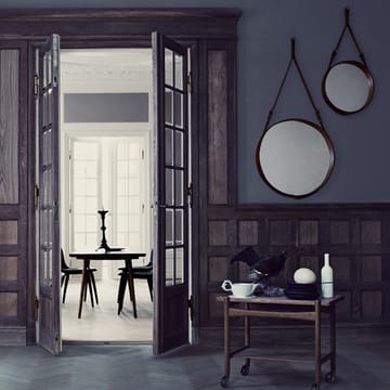 Adnet Ronde Spiegel - black, large - GUBI