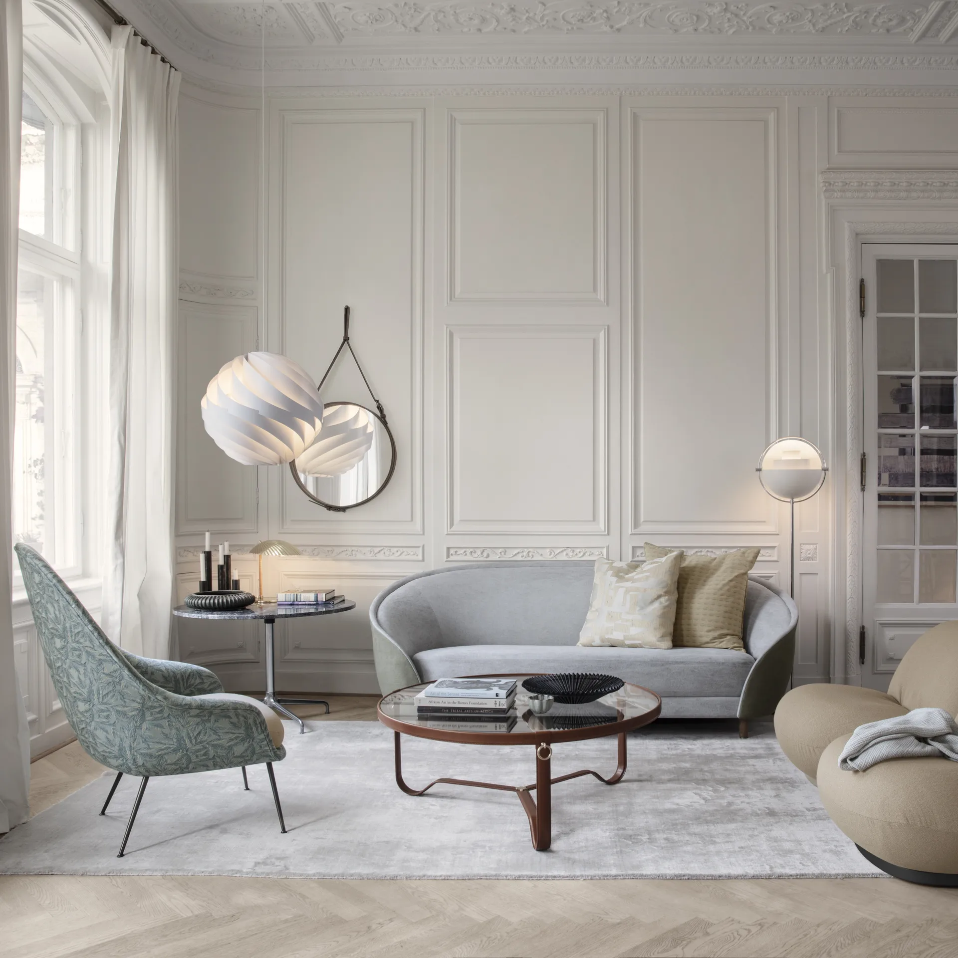 Adnet salontafel Ø100 cm, Tan GUBI