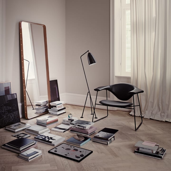 Adnet Vierkante Spiegel, brown, large GUBI