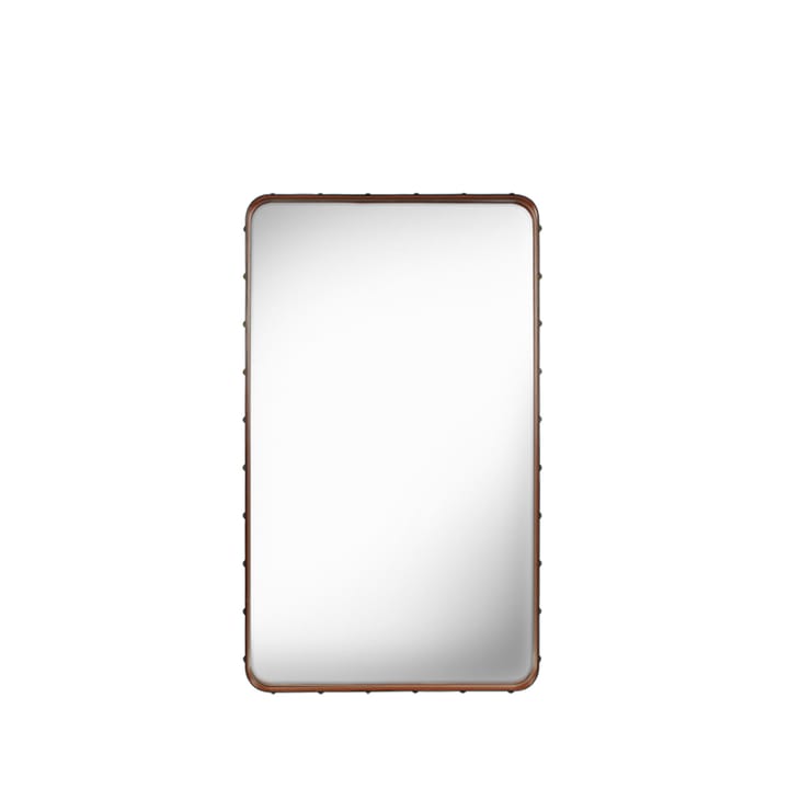 Adnet Vierkante Spiegel - brown, medium - GUBI
