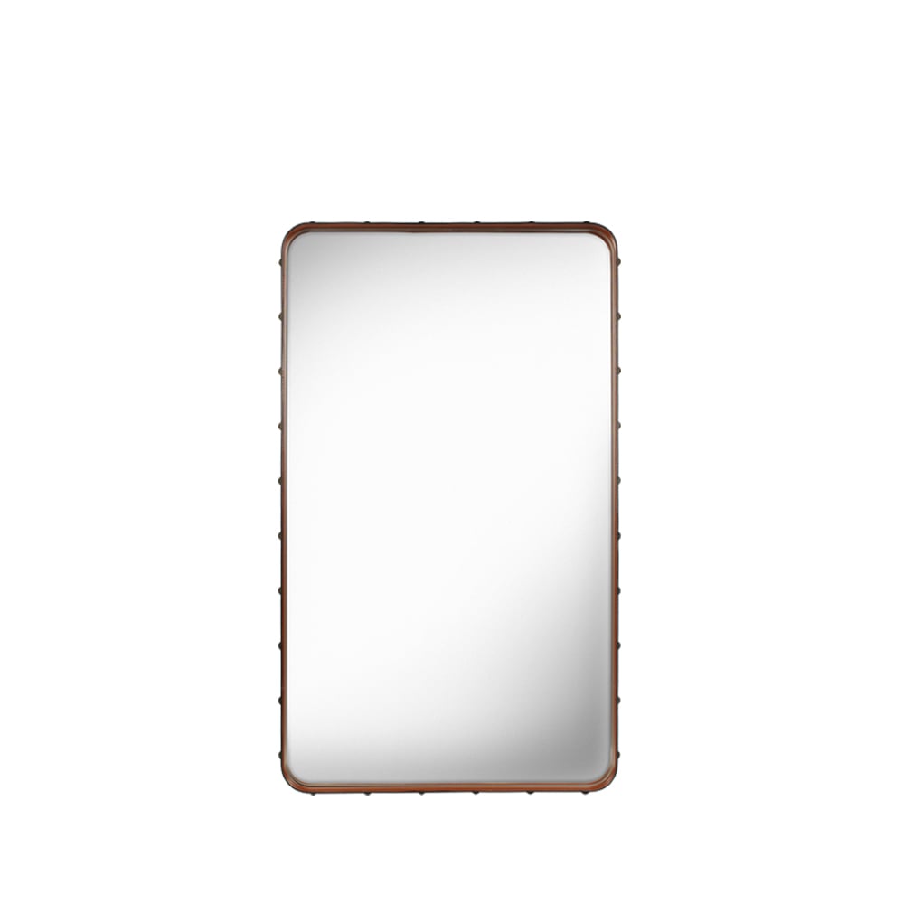 GUBI Adnet Vierkante Spiegel brown, medium