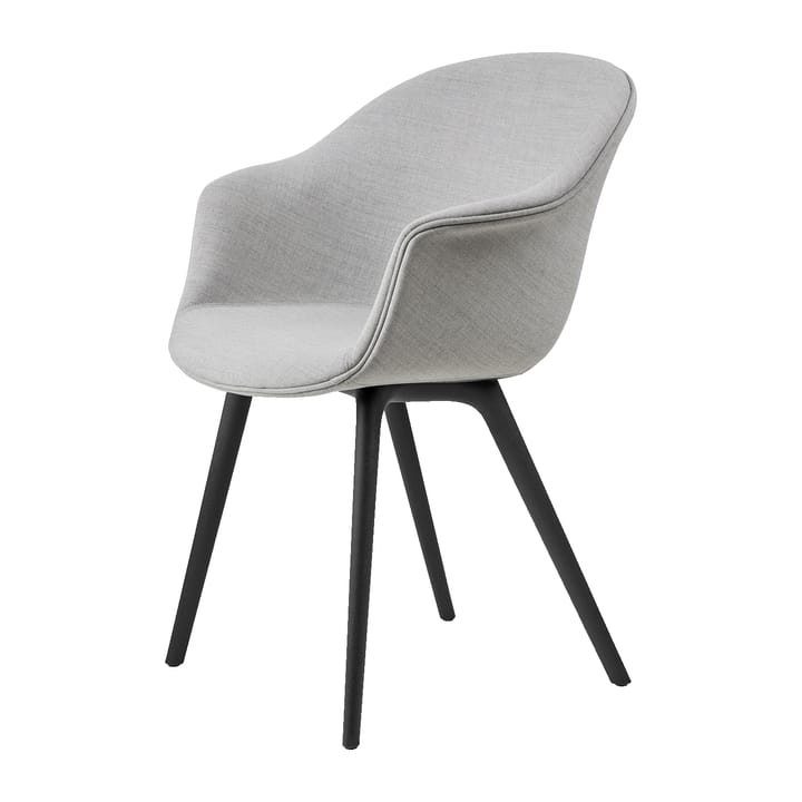 Bat Dining Chair fully upholstered plastic base - Remix 3 nr.123-black - GUBI