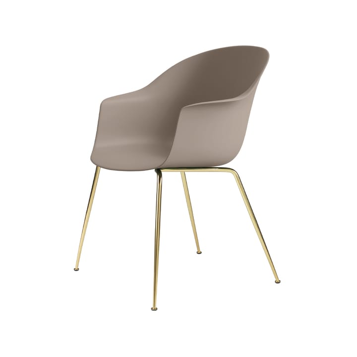 Bat Stoel - new beige, messing onderstel - GUBI