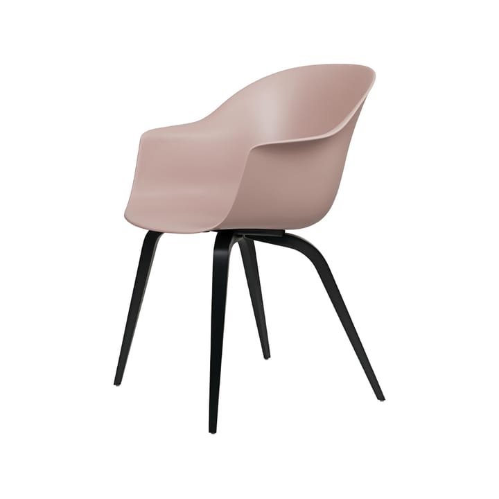 Bat Stoel - sweet pink, zwartgebeitst onderstel - Gubi