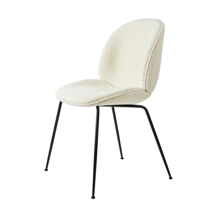 Beetle dining chair fully upholstered conic base - Karakorum 001-zwart onderstel - GUBI