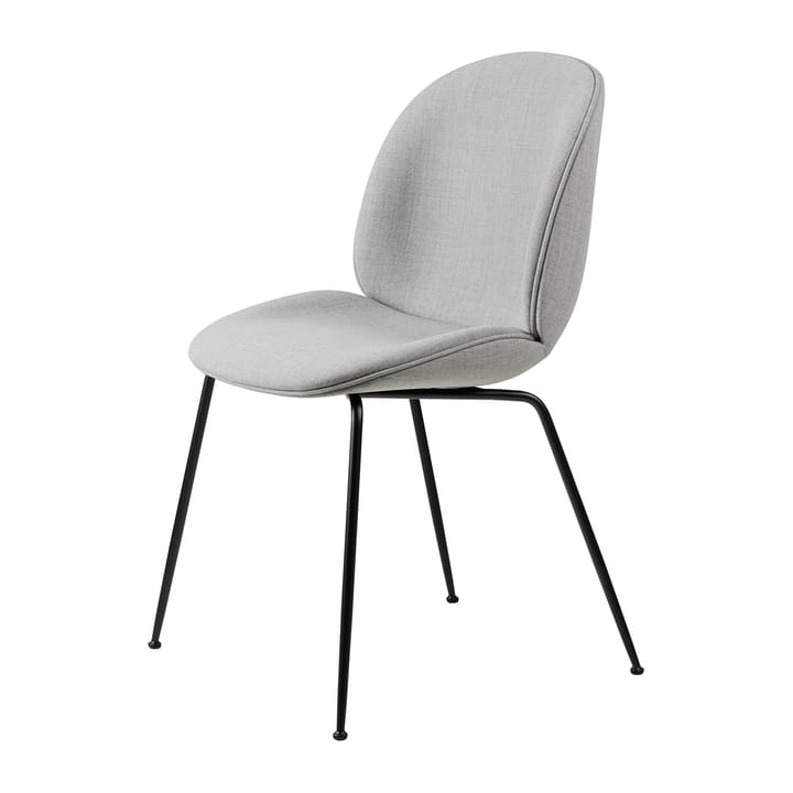 Beetle dining chair fully upholstered conic base - Remix 3 nr.123-black - Gubi