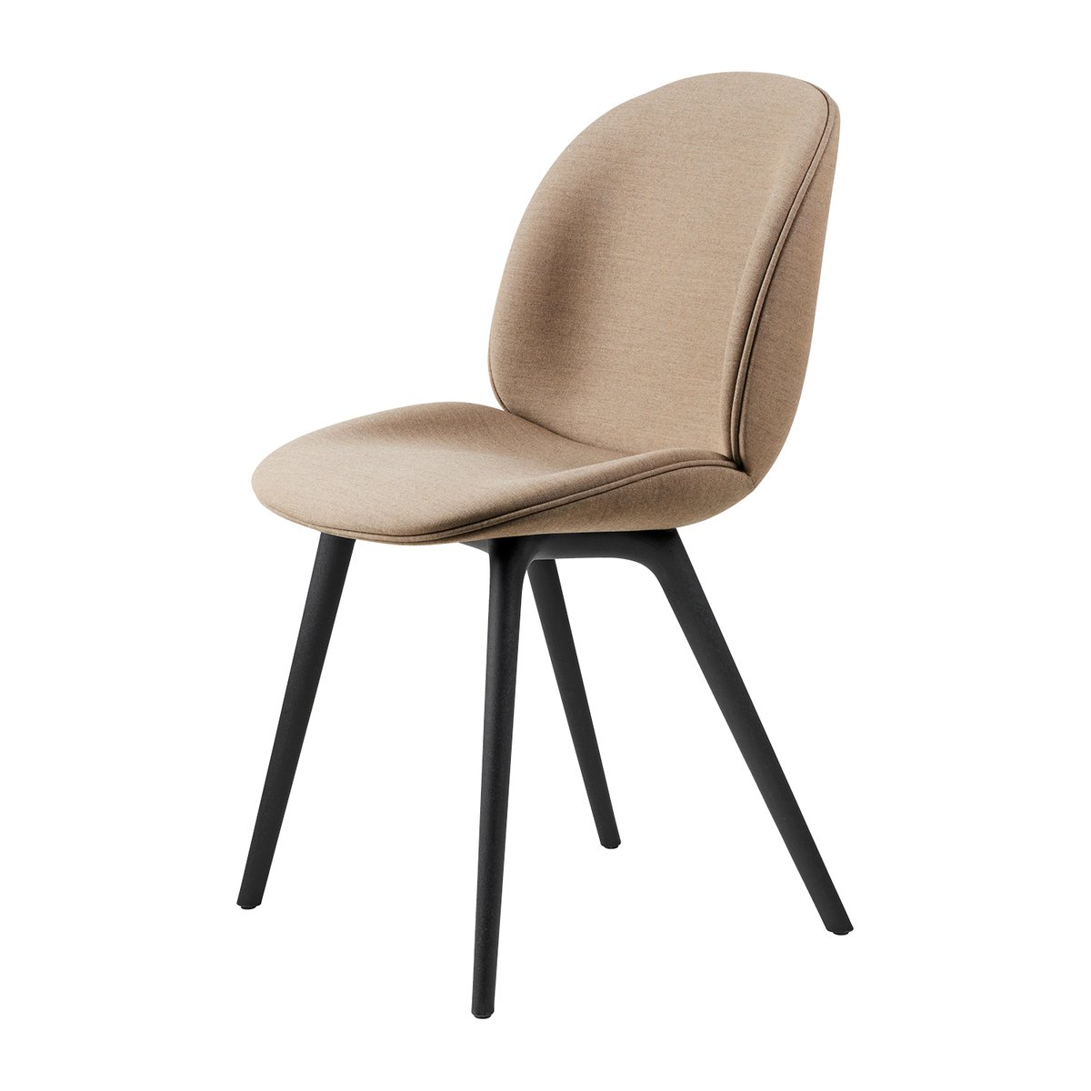 GUBI Beetle dining chair fully upholstered-plastic base Remix 3 nr.233-black