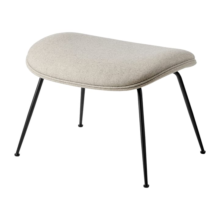 Beetle Ottoman voetenbankje volledig gestoffeerd conic base - Plain 0025-black - GUBI