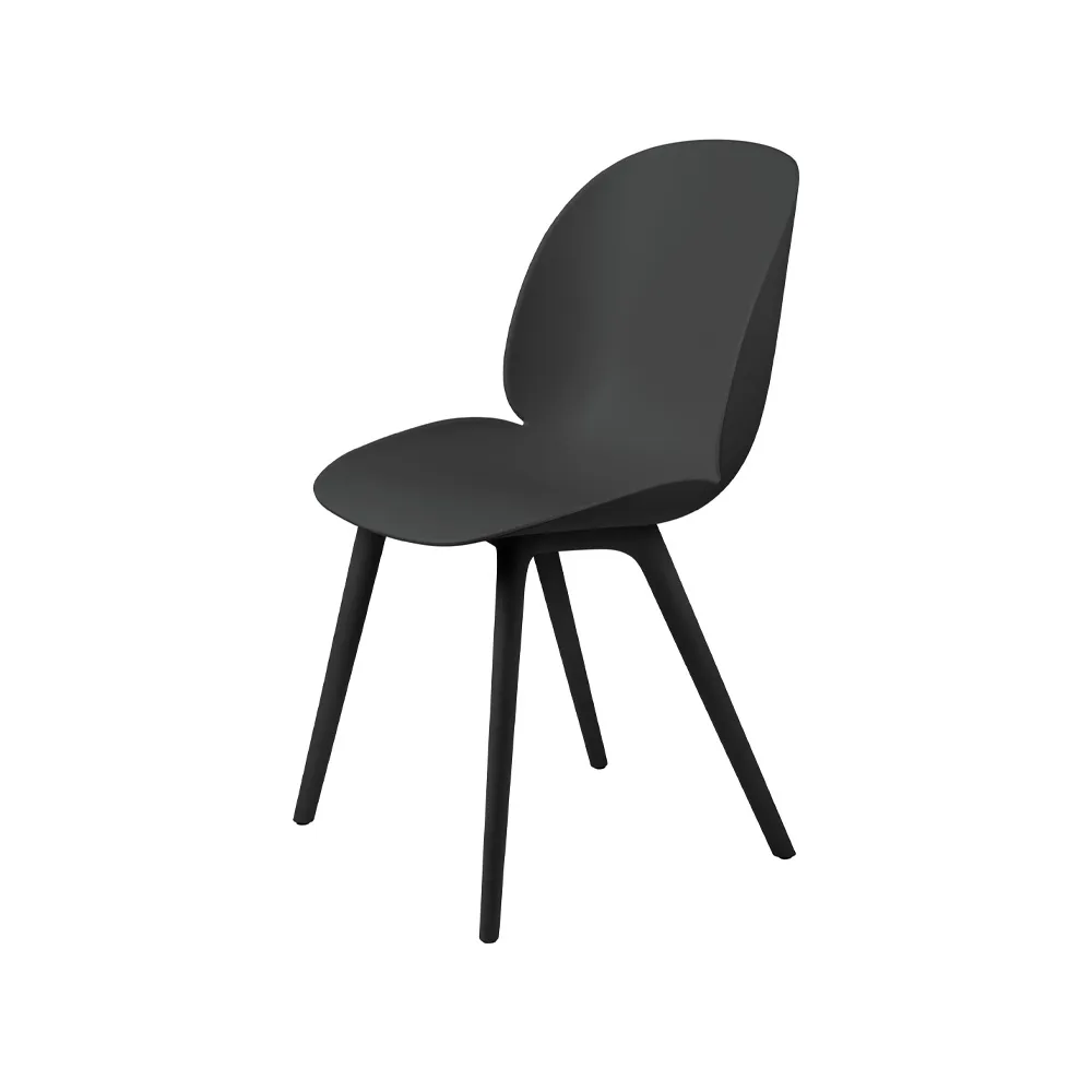 Beetle Plastic stoel, black GUBI