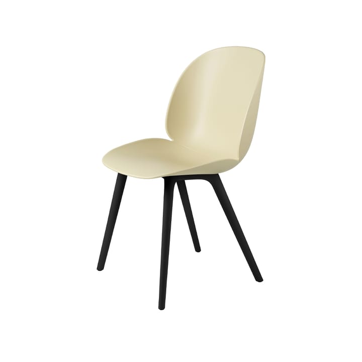 Beetle Plastic stoel - pastel green, zwarte poten - Gubi