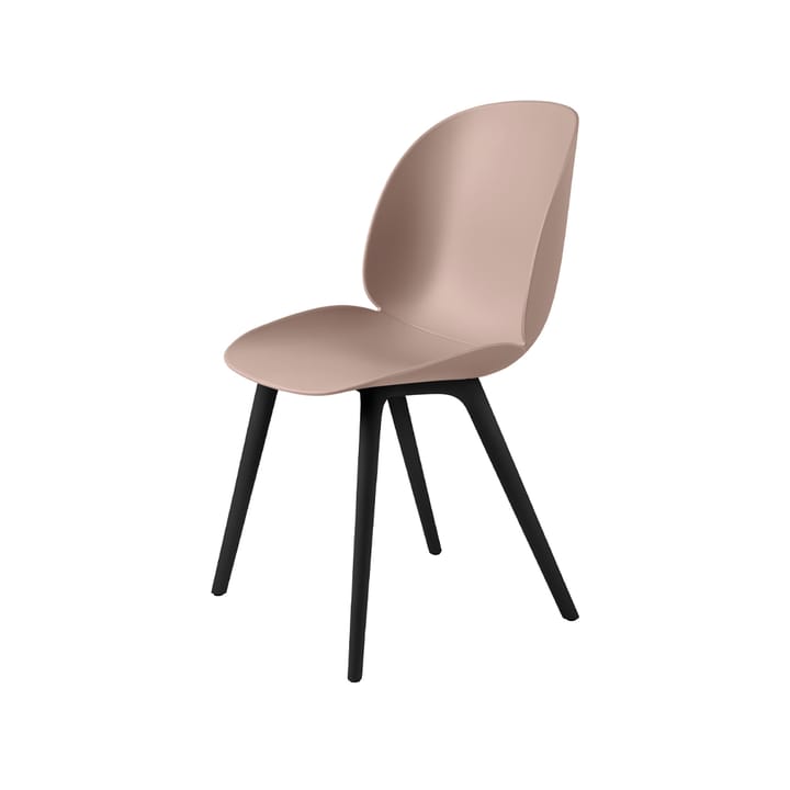 Beetle Plastic stoel - sweet pink, zwarte poten - Gubi