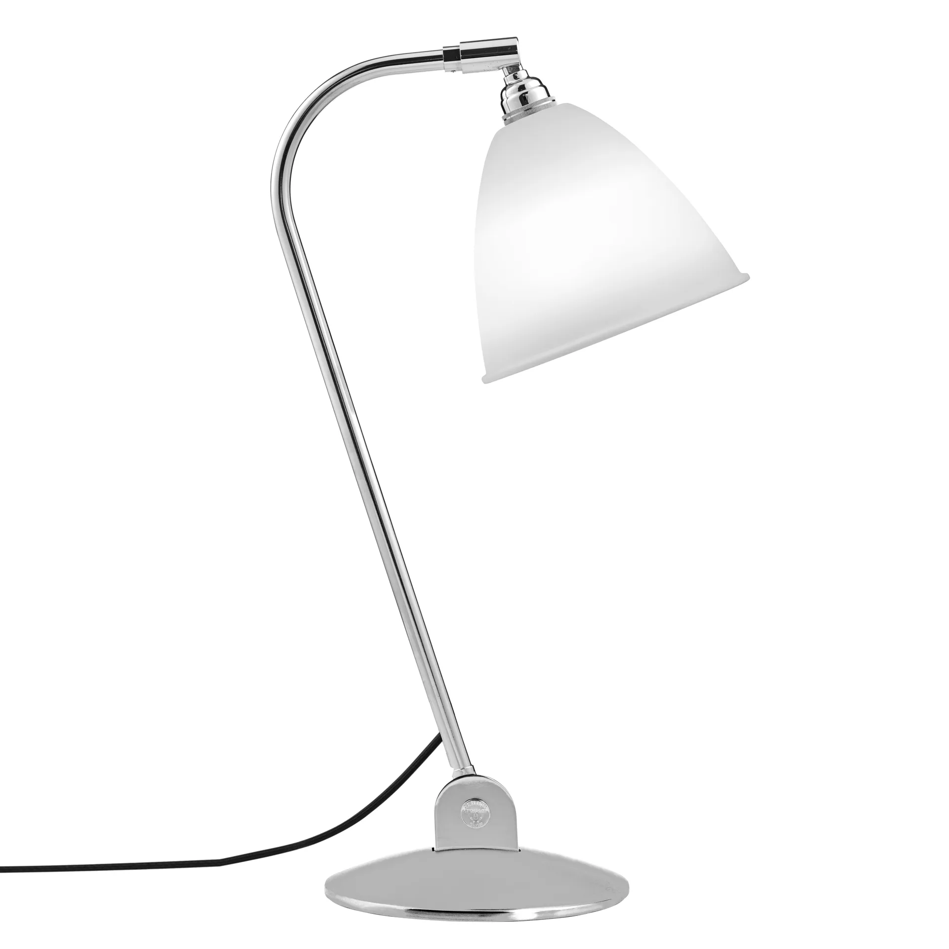 Bestlite BL2 tafellamp gebroken lamp, beenderporselein-chroom GUBI