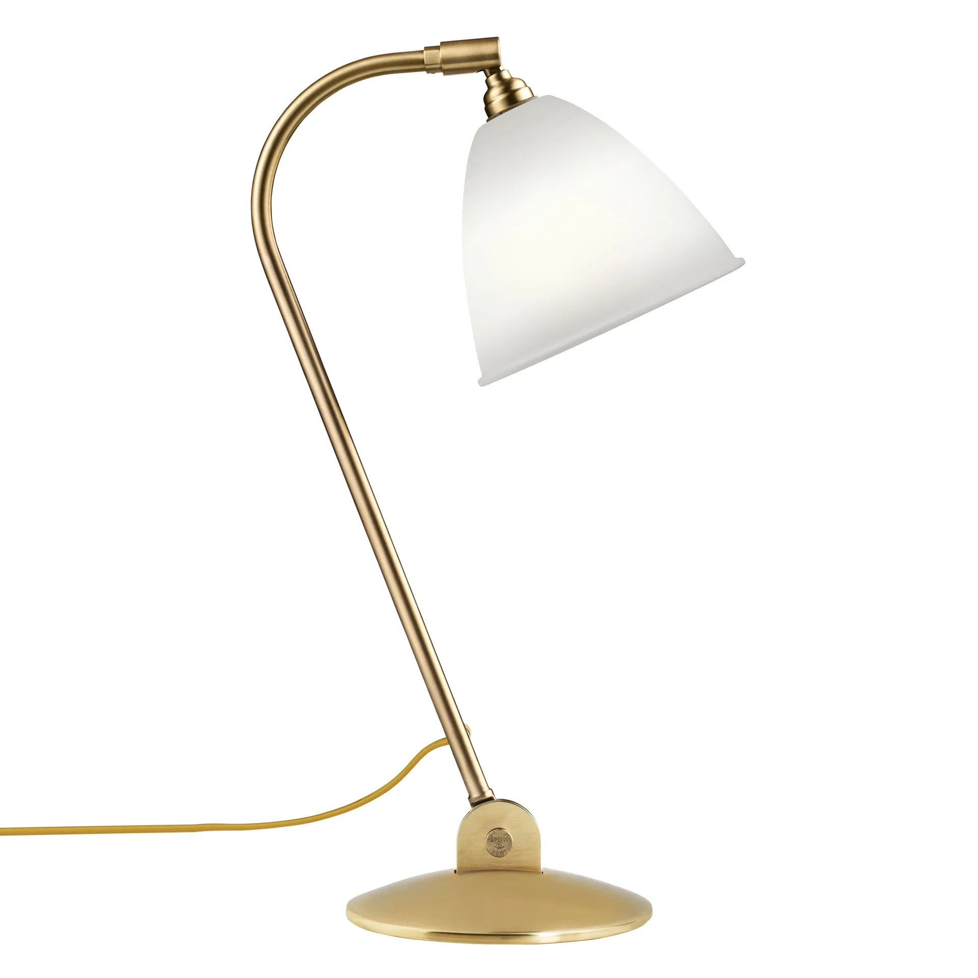 Bestlite BL2 tafellamp gebroken lamp, beenderporselein-messing GUBI