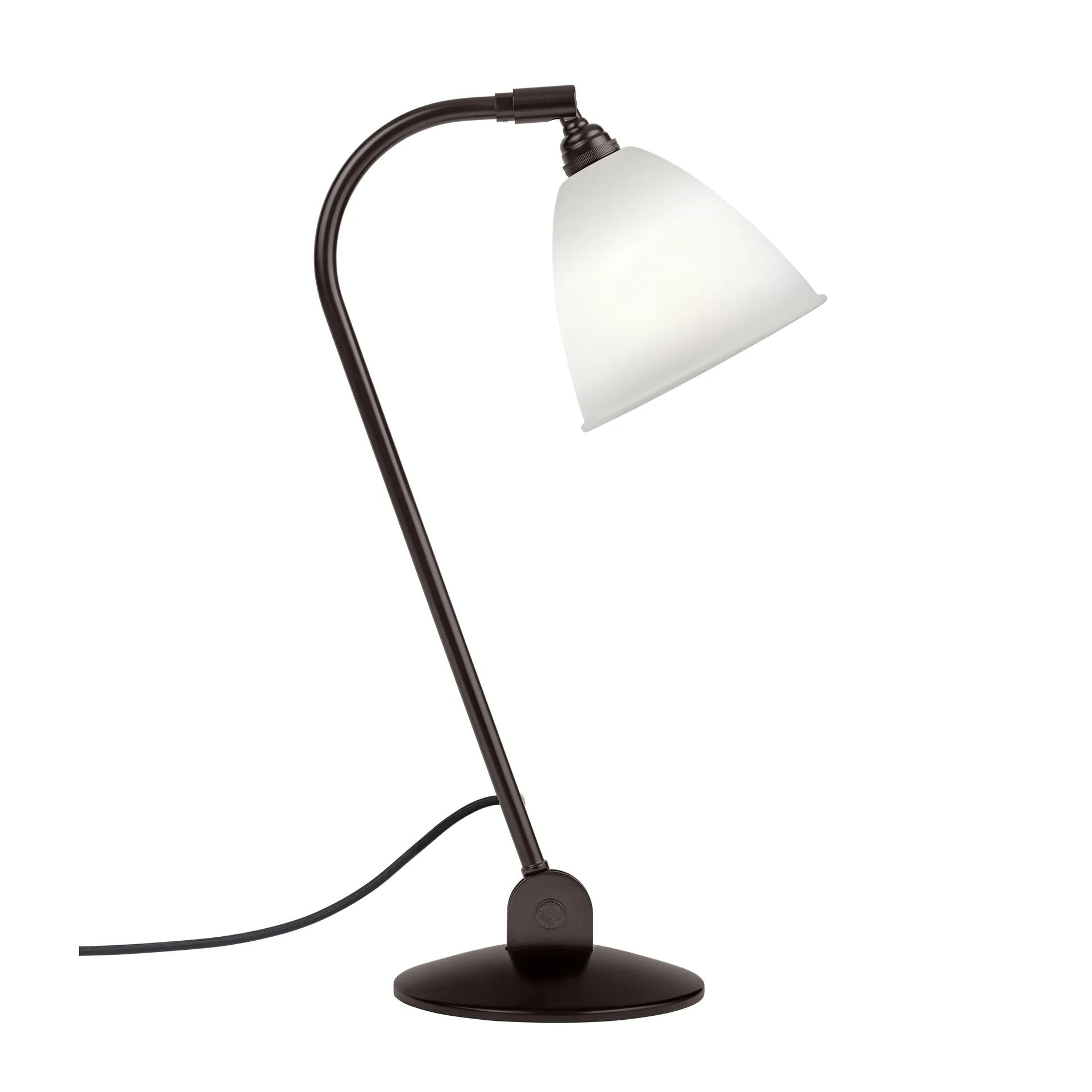 Bestlite BL2 tafellamp gebroken lamp, beenderporselein-zwart GUBI