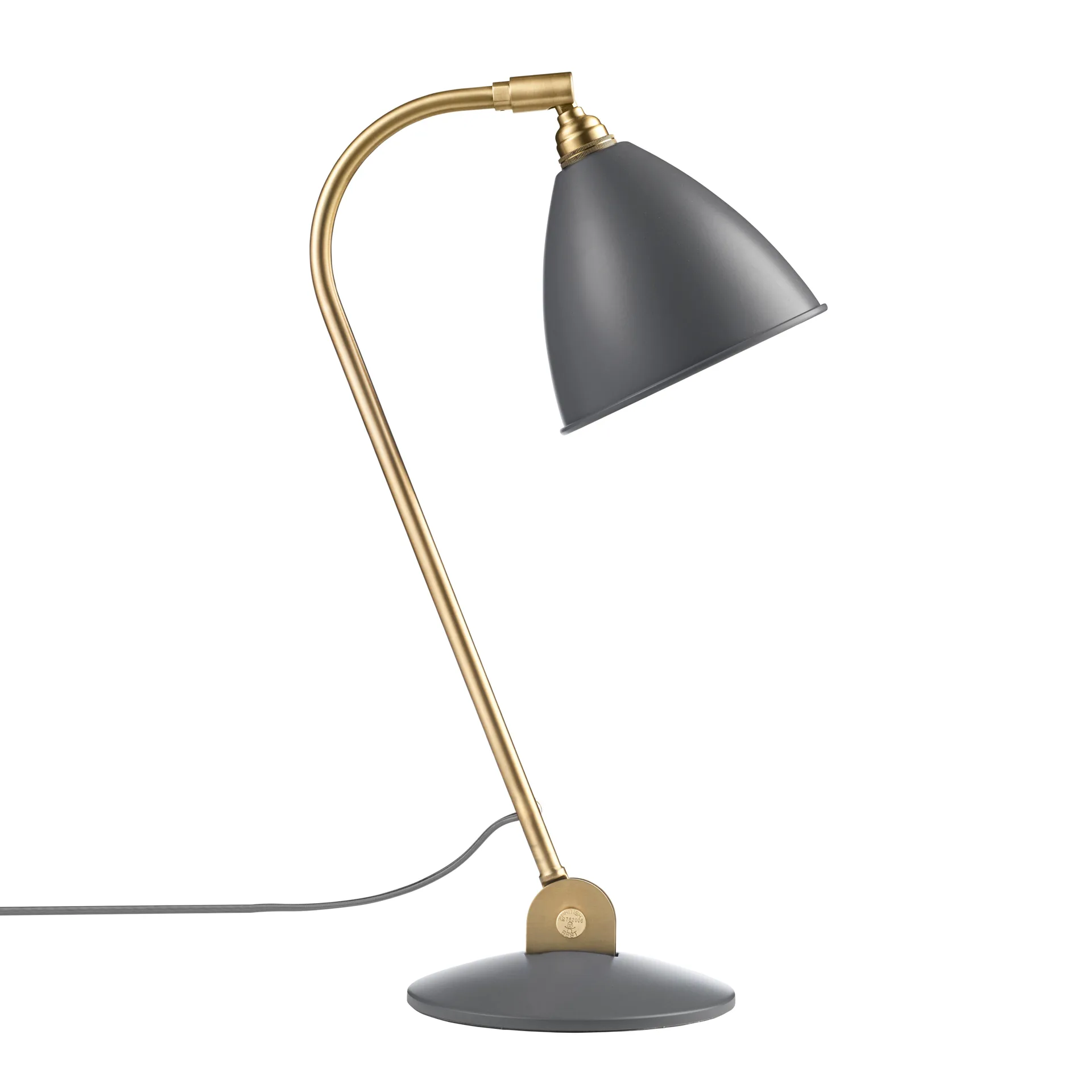 Bestlite BL2 tafellamp gebroken lamp, grå-messing GUBI