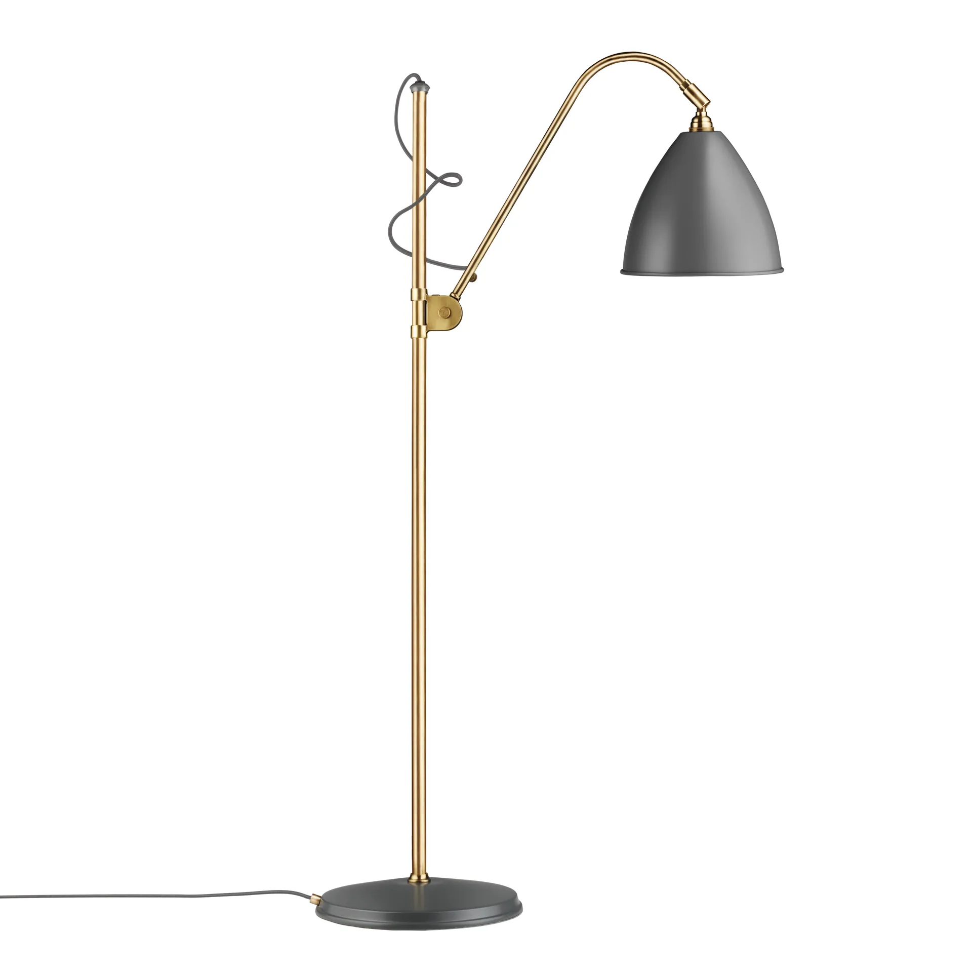 Bestlite BL3M vloerlamp, grijs - messing GUBI