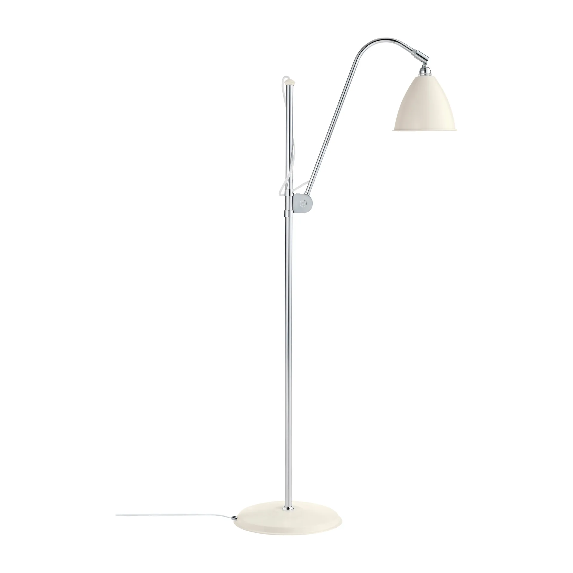 Bestlite BL3S vloerlamp, mat wit - chroom GUBI