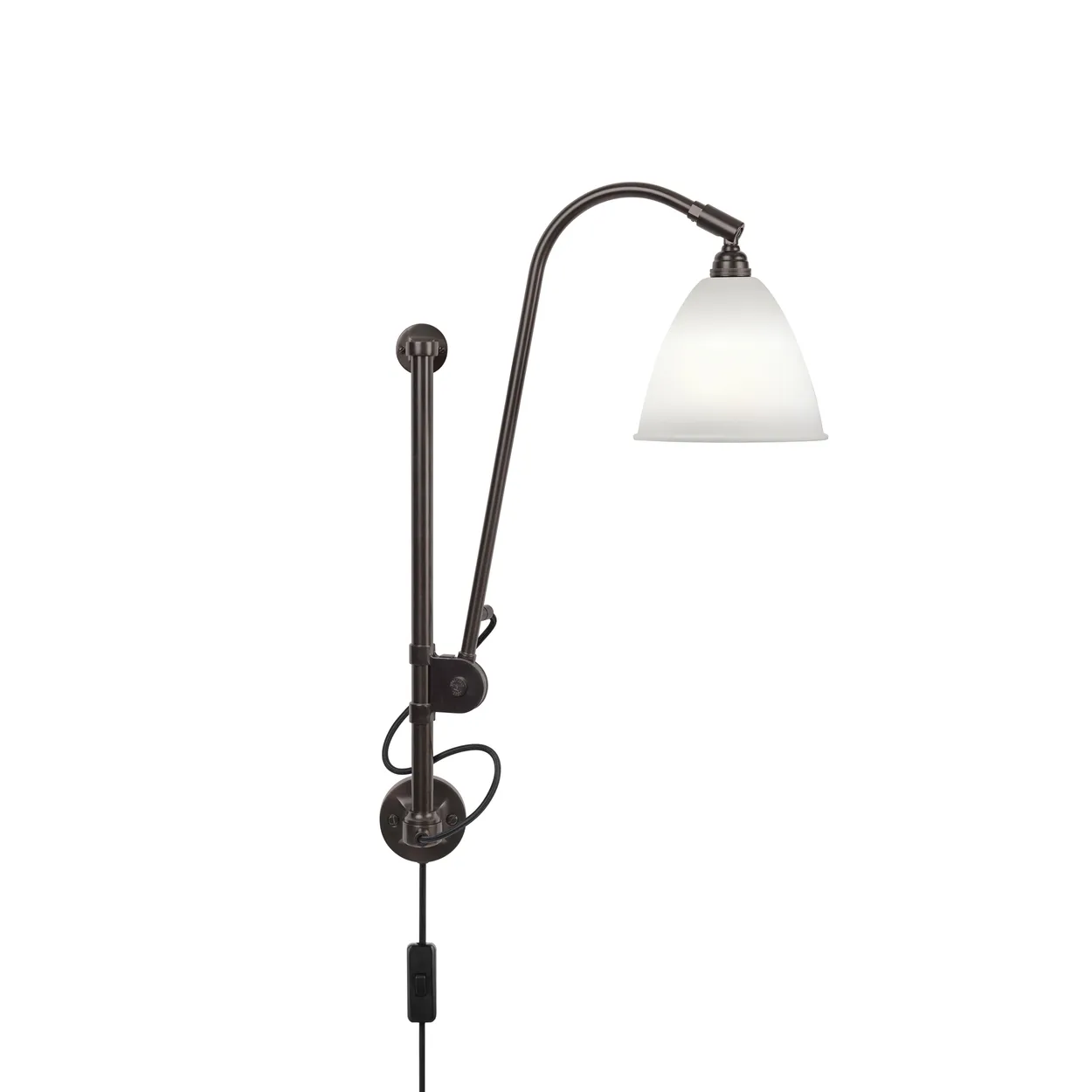 GUBI Bestlite BL5 wandlamp Beenderporselein-zwart