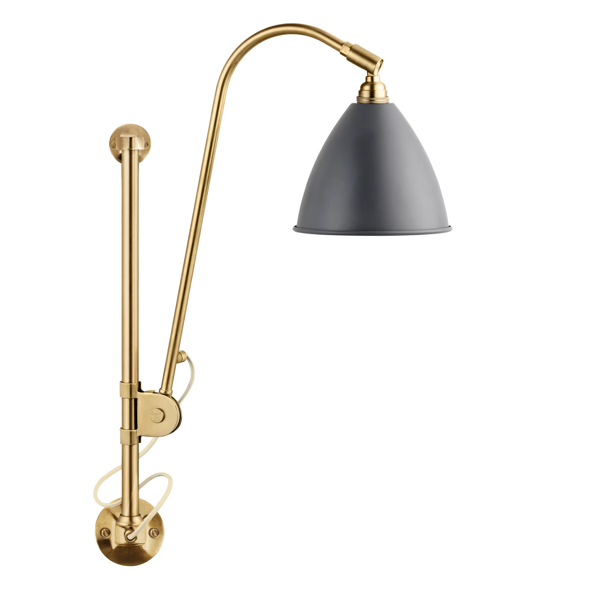 Bestlite BL5 wandlamp, Grijs-messing GUBI