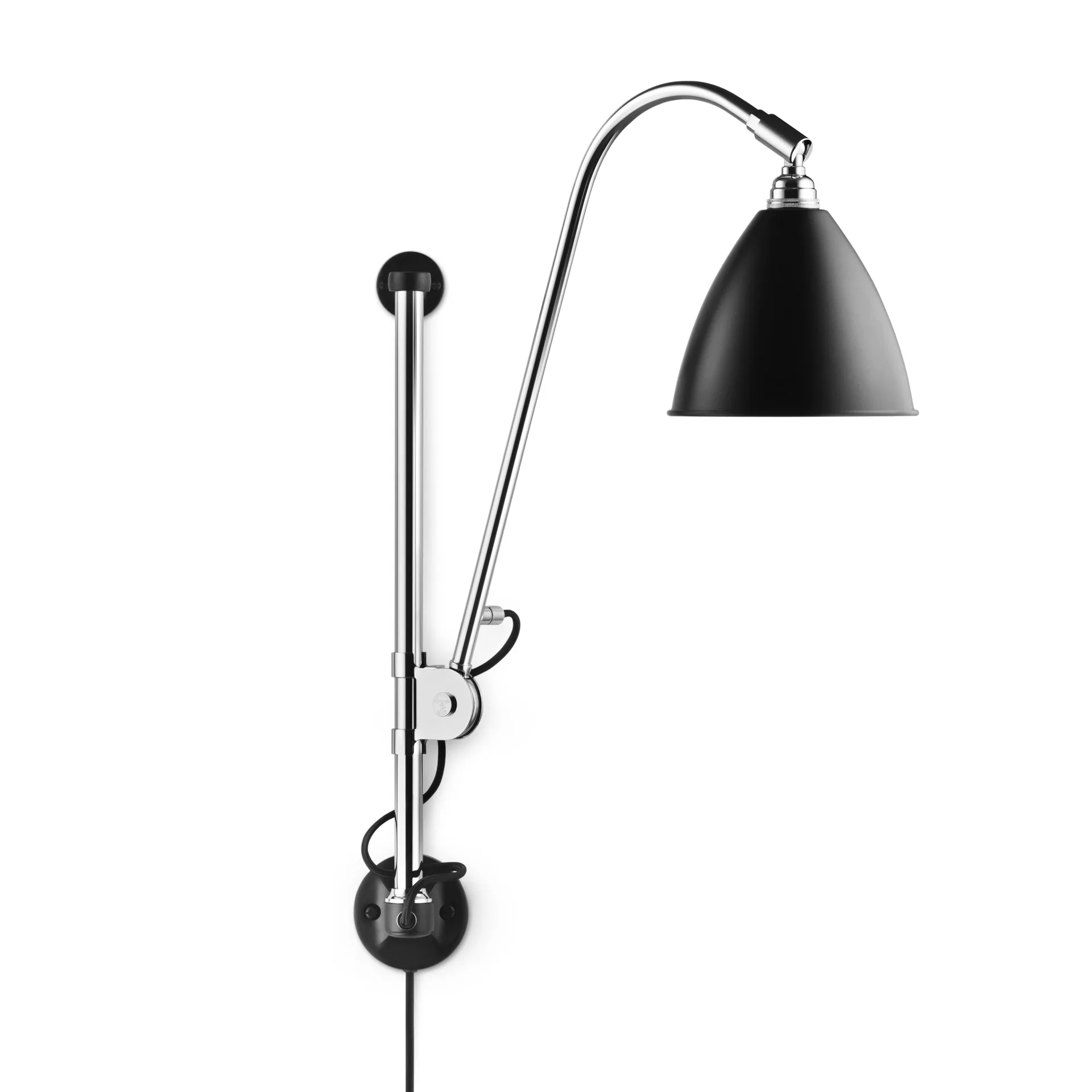 Bestlite BL5 wandlamp, Zwart-chroom GUBI