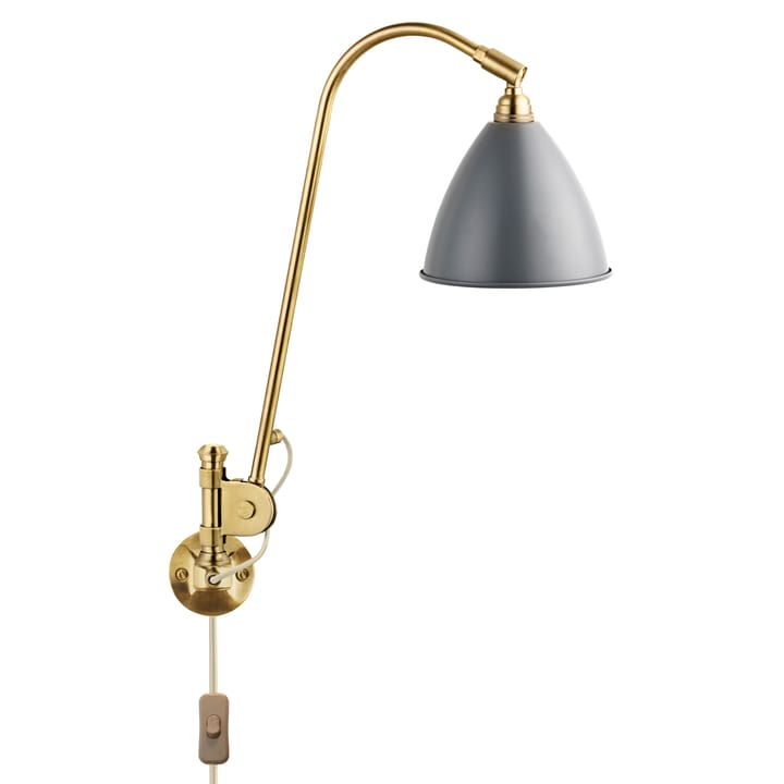 Bestlite BL6 wandlamp - grijs-messing - GUBI