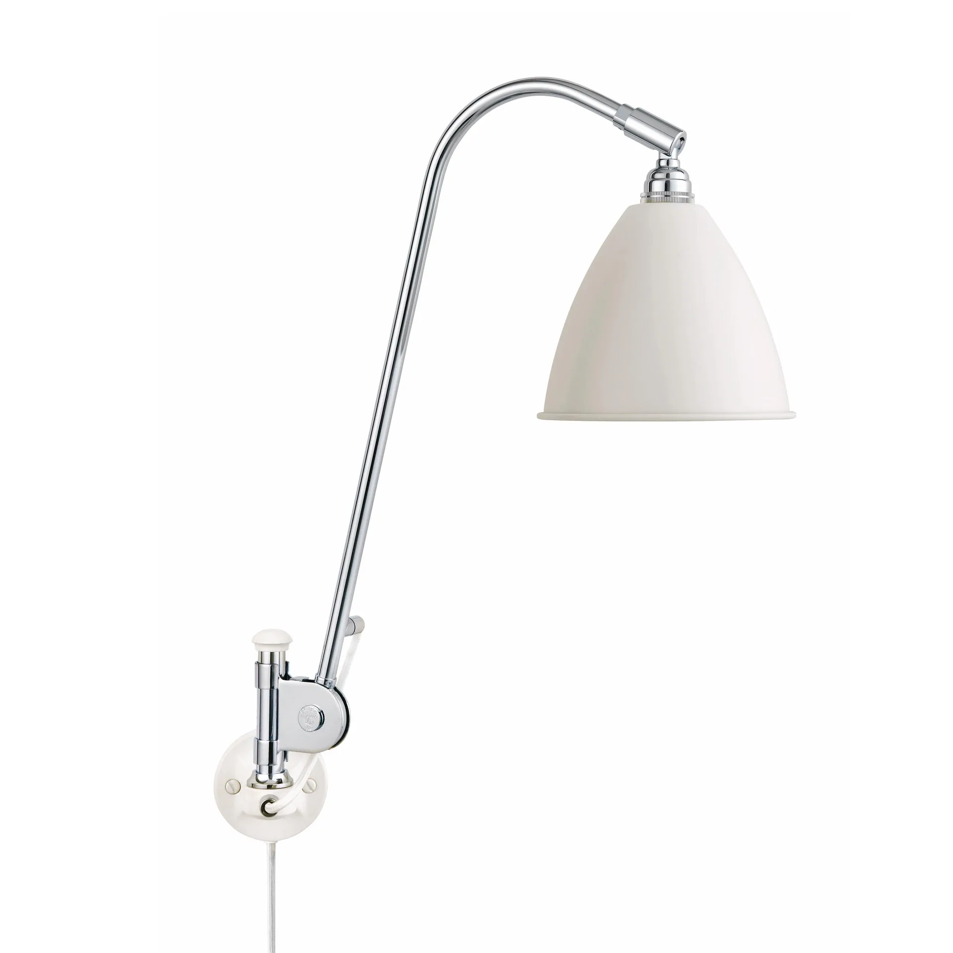 Bestlite BL6 wandlamp, mat wit-chroom GUBI