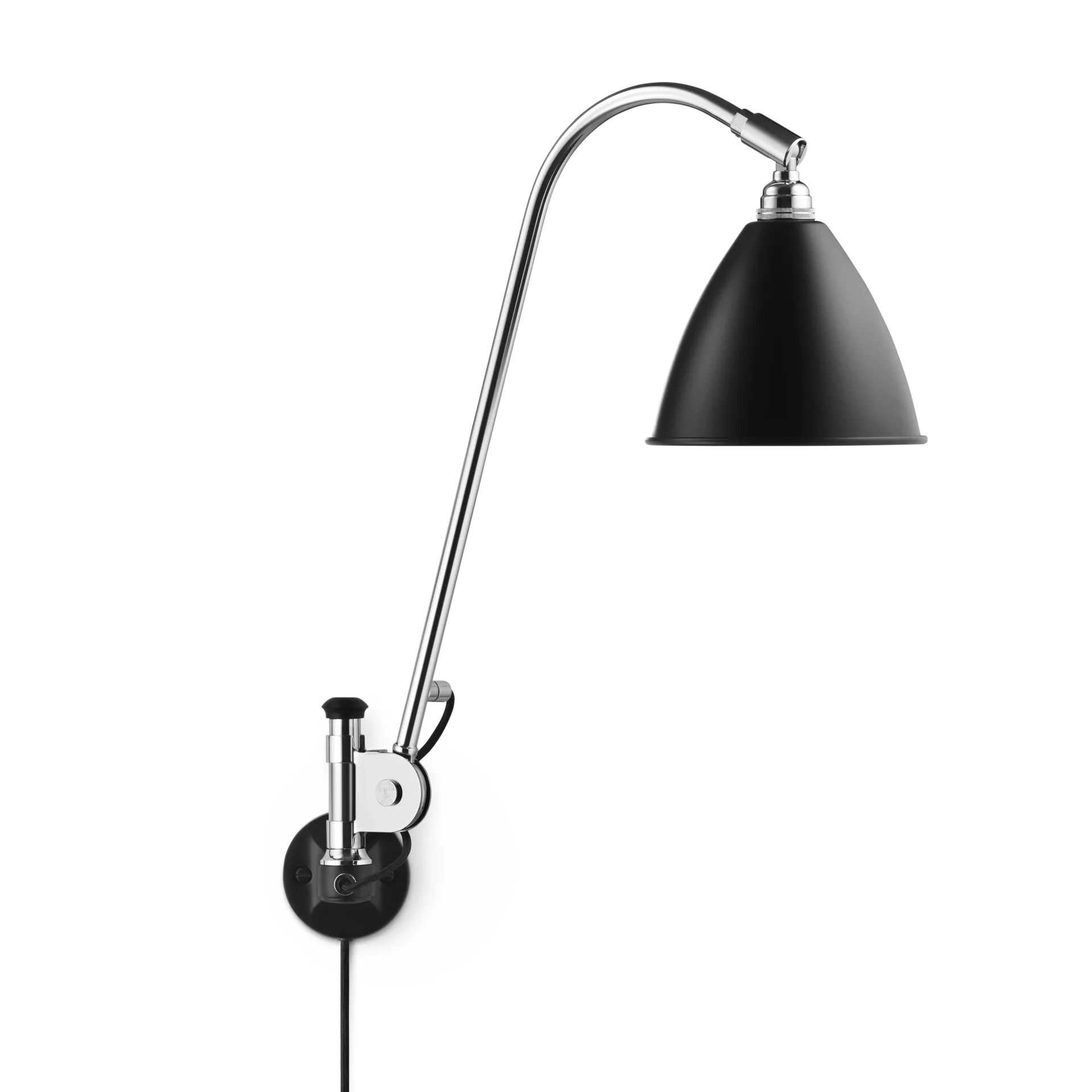 Bestlite BL6 wandlamp, zwart-chroom GUBI