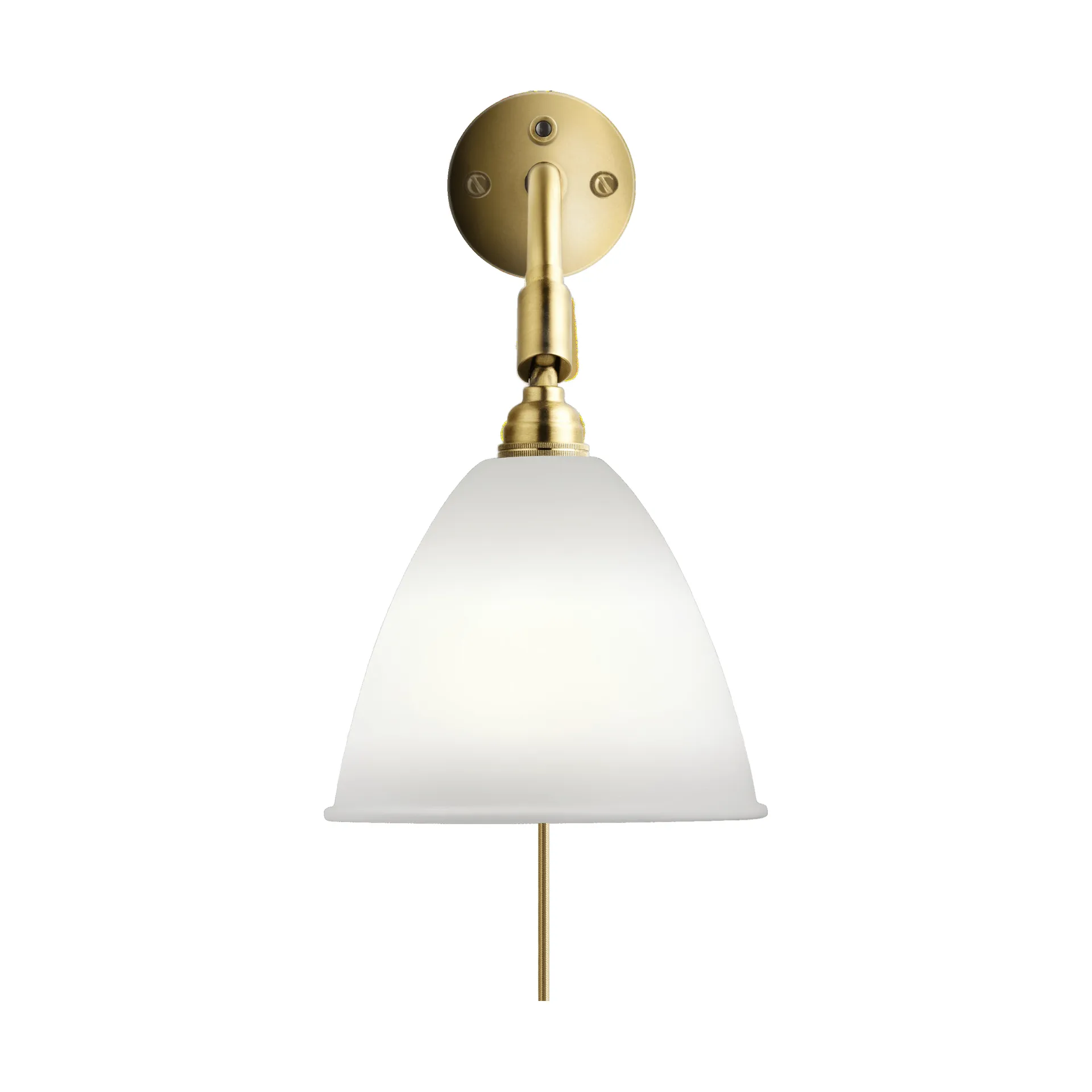 Bestlite BL7 wandlamp, beenderporselein-messing GUBI