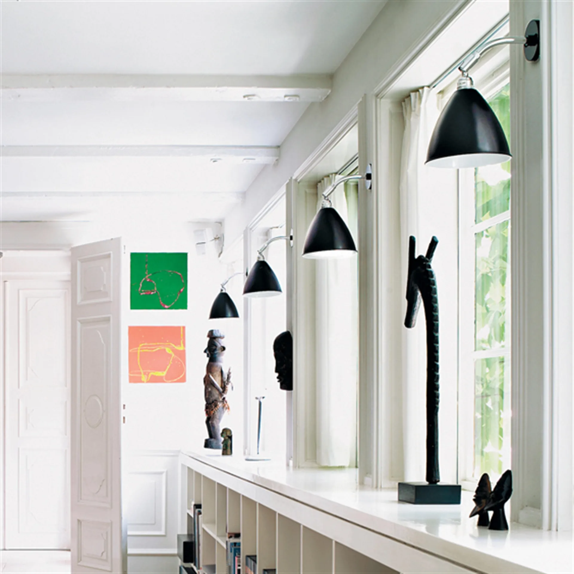 Bestlite BL7 wandlamp, zwart-chroom GUBI