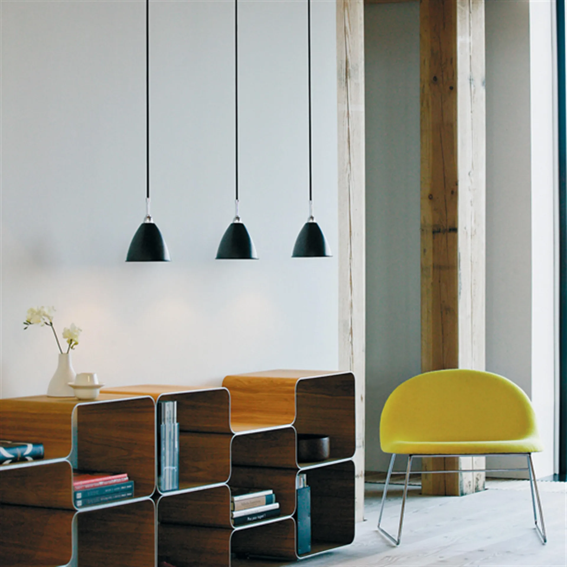 Bestlite BL9S hanglamp, zwart-chroom GUBI