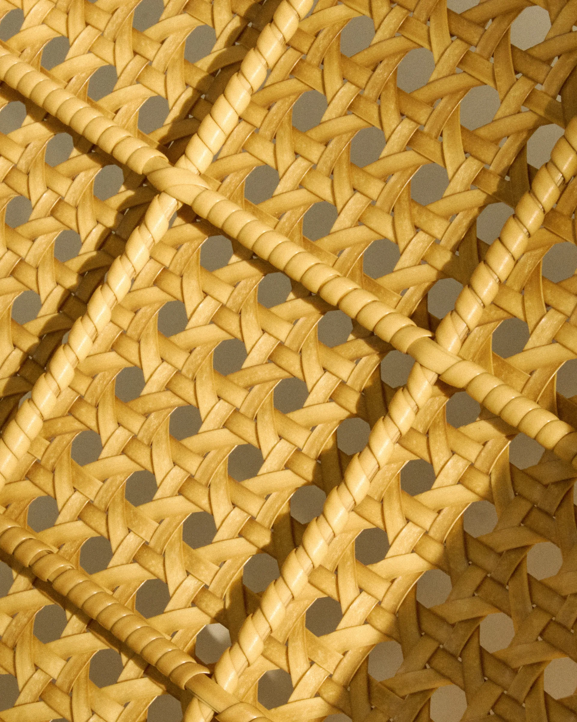 C-chair Outdoor stoel, All french cane-natural teak GUBI