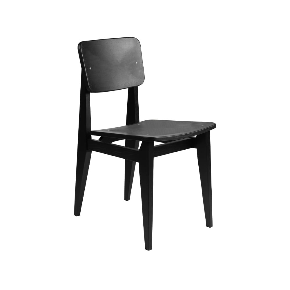 GUBI C-Chair stoel black stained oak