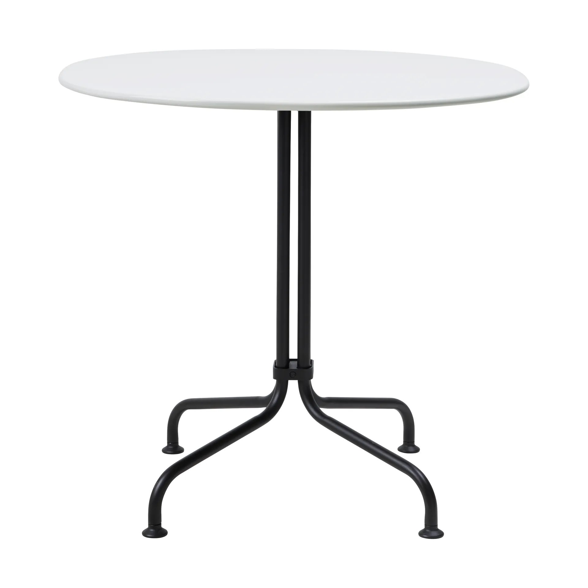 Carmel Bistro eettafel 75x75 cm, Clam white-black semi matt GUBI