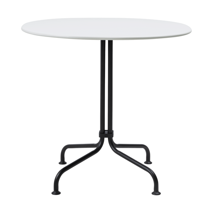 Carmel Bistro eettafel 75x75 cm - Clam white-black semi matt - GUBI