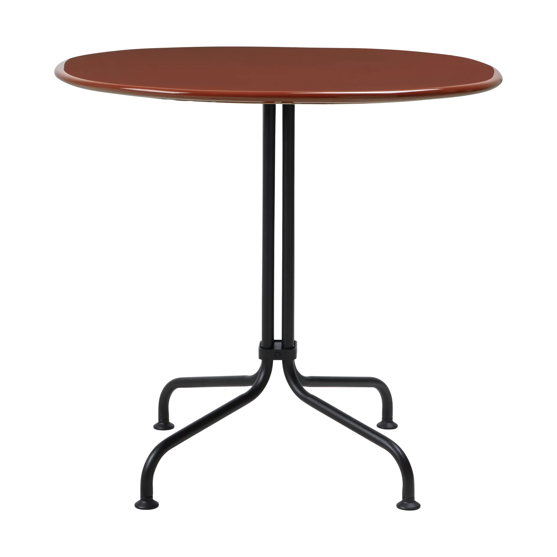 Carmel Bistro eettafel 75x75 cm, Rock red-black semi matt GUBI