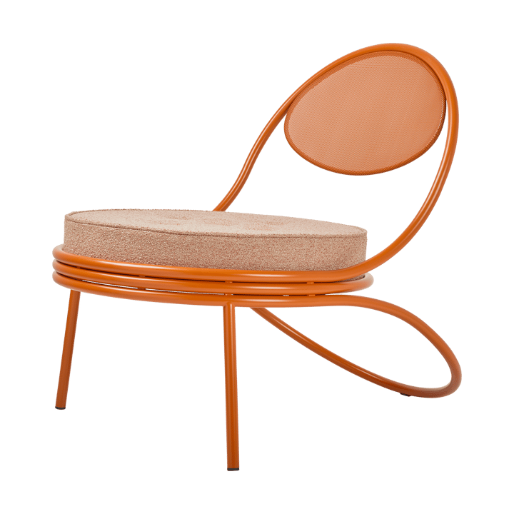 Copacabana Outdoor Lounge Chair gestoffeerde zitting - Lorkey limonta 44-international oranje - GUBI