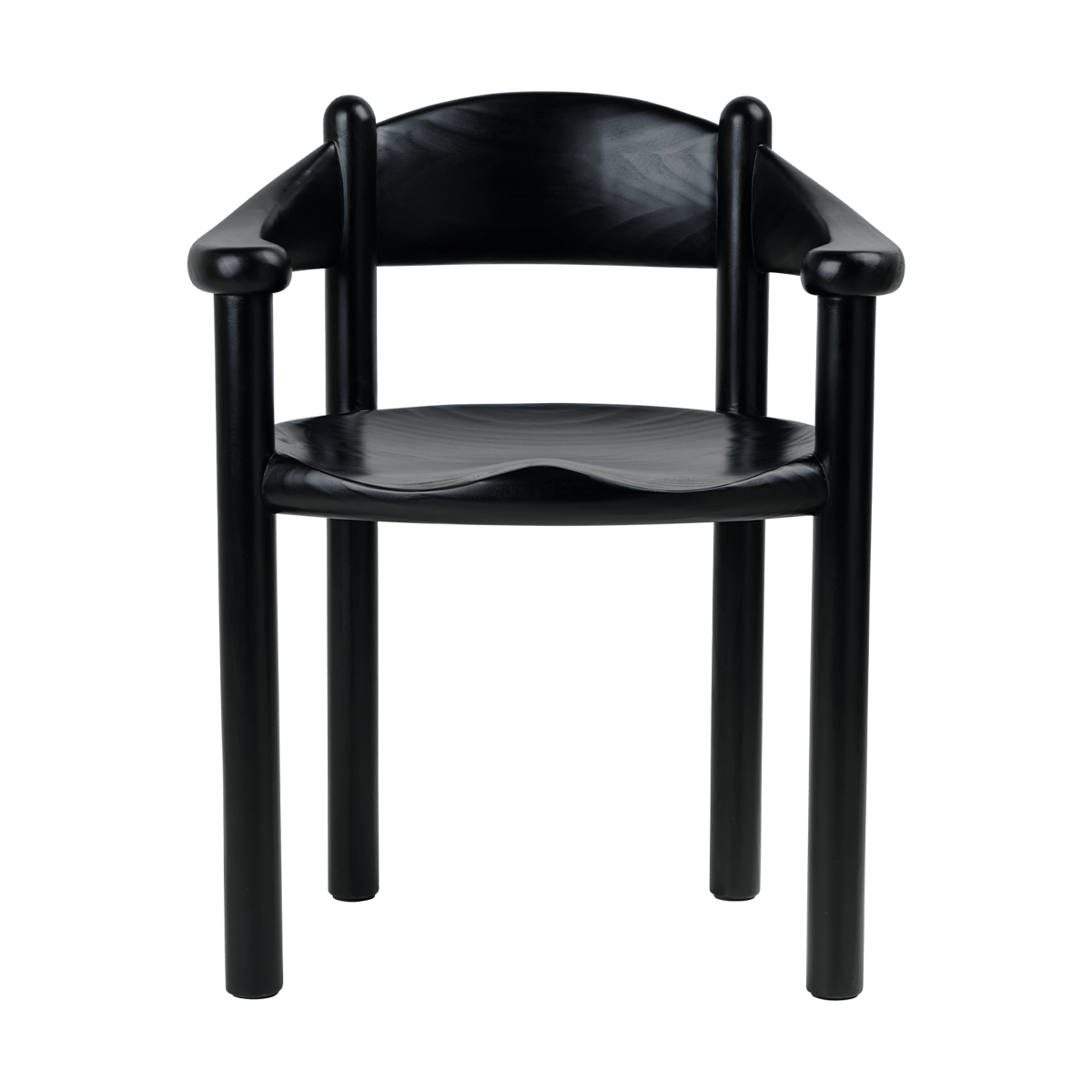 GUBI Daumiller armstoel Brown-black pine