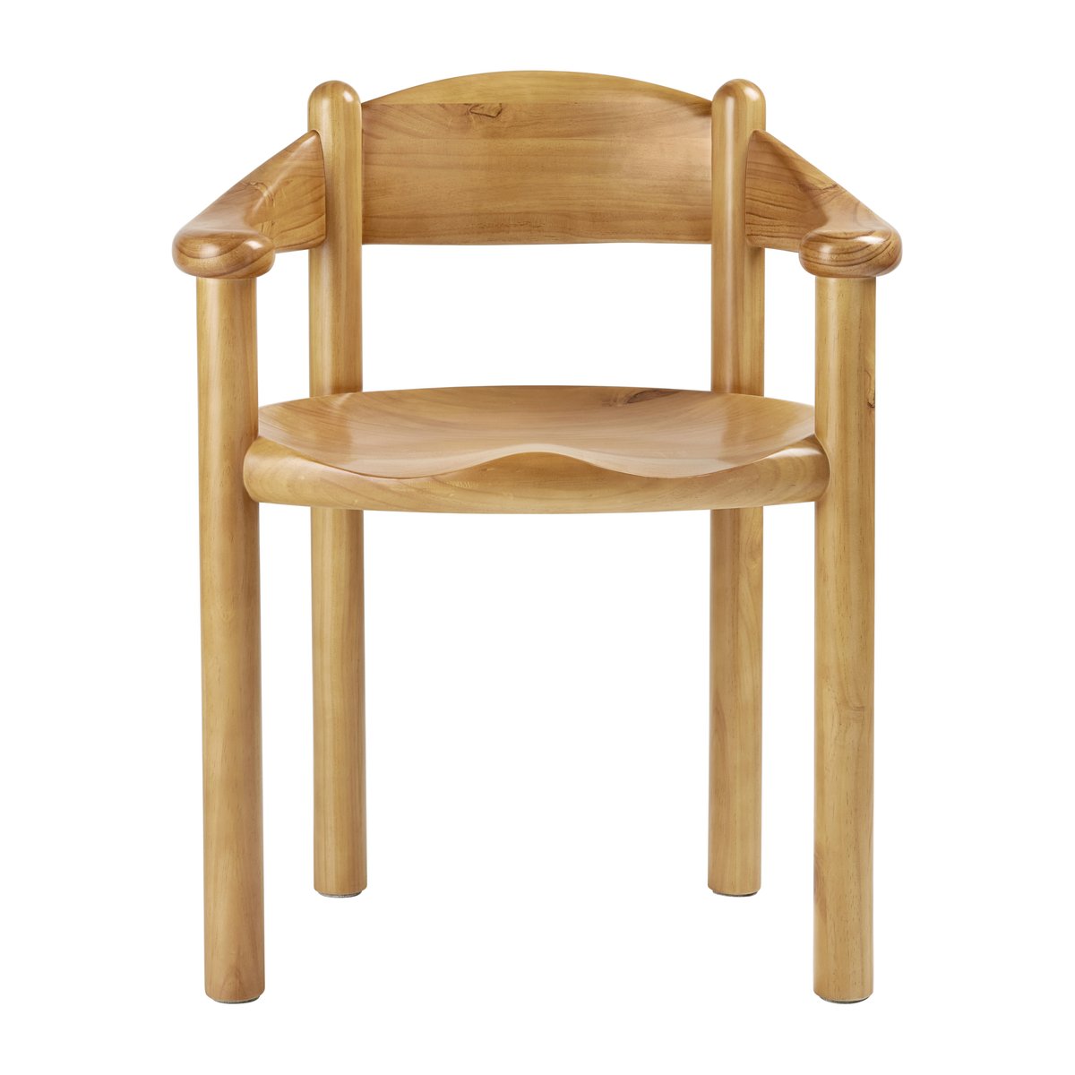 GUBI Daumiller stoel met leuning Golden pine