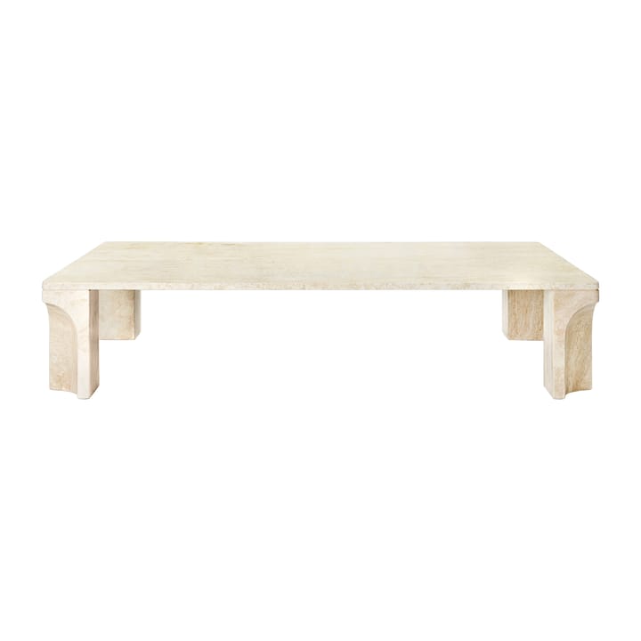 Doric salontafel 80x140 cm - Neutral white-travertine - Gubi