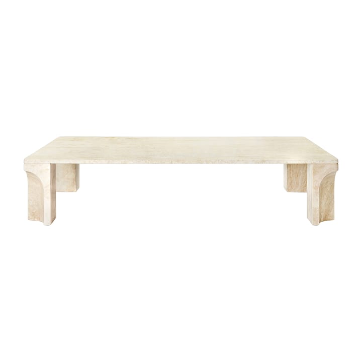 Doric salontafel 80x140 cm - Neutral white-travertine - GUBI