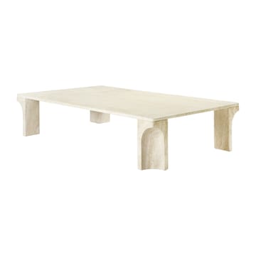 Doric salontafel 80x140 cm - Neutral white-travertine - GUBI