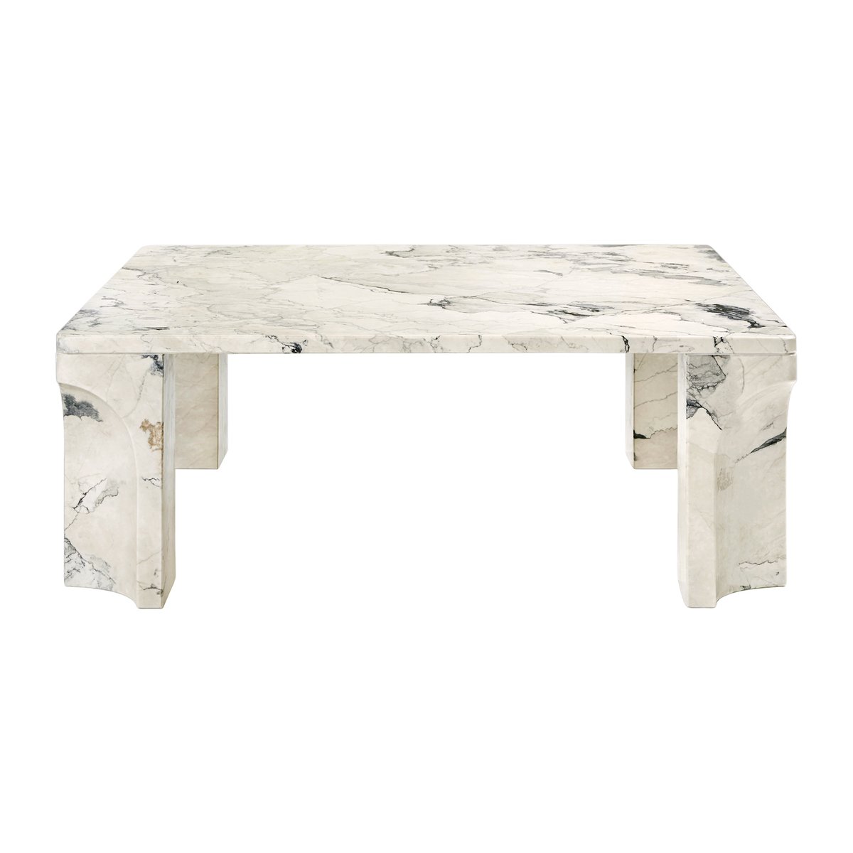 GUBI Doric salontafel 80x80 cm Electric grey | Scandinavisch Interieur | Salontafels | Grijs