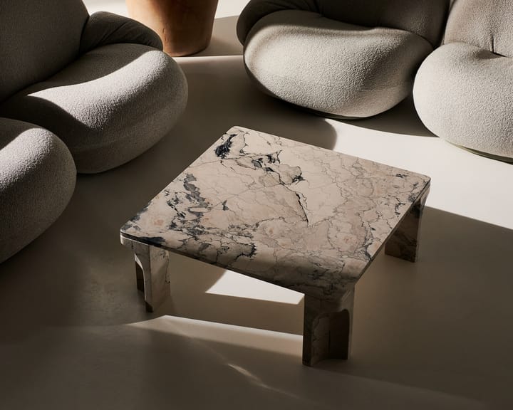 Doric salontafel 80x80 cm, Electric grey GUBI