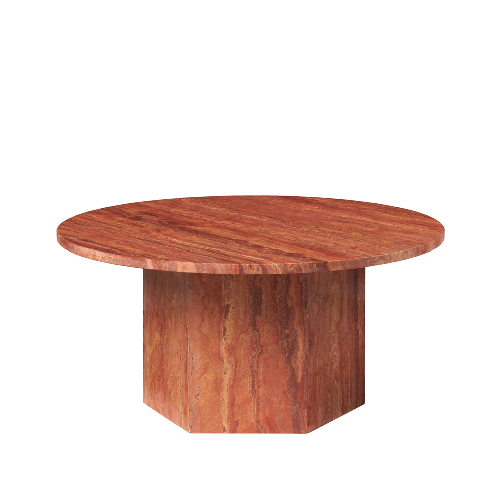 GUBI Epic salontafel Red, o80 | Scandinavisch Interieur | Salontafels | Rood