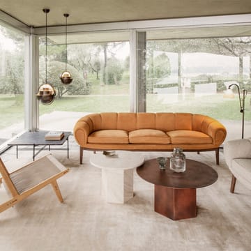 Epic Steel salontafel - Earthy red, Ø80 cm - GUBI